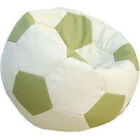 Кресло-мешок Мама рада! Мяч экокожа (молочный/оливковый, XL, smart balls)