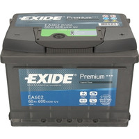 Автомобильный аккумулятор Exide Premium EA602 (60 А/ч)