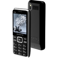 Кнопочный телефон Maxvi P16 (черный)