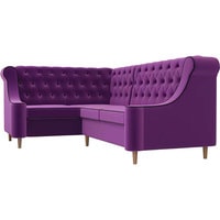 Угловой диван Лига диванов Бронкс 104578 (левый, фиолетовый)