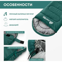 Спальный мешок RSP Outdoor Sleep 350 R (зеленый, 220x75см, молния справа)
