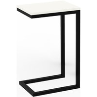 Приставной столик TMB Loft Роксет ЛДСП 300x400 (альпийский белый/черный)