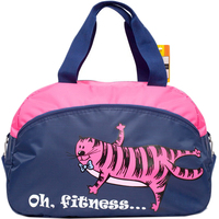 Дорожная сумка Xteam С157 (синий/розовый, фитнес, кот)