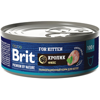 Натуральный корм для кошек Brit Premium By Nature для котят с мясом кролика 100 г