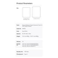 Чехол для планшета Baseus Brilliance Original Keyboard Case Pro with Digital Display для Apple iPad Pro 11/Air-4/Air-5 10.9 (темно-серый)