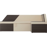 Угловой диван Mebelico Дуглас 106918 (левый, бежевый/коричневый)