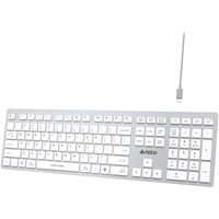Клавиатура A4Tech Fstyler FBX50C (серебристый/белый)