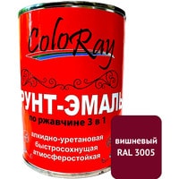 Грунт-эмаль ColoRay 3 в 1 вишневый (0.9 кг)