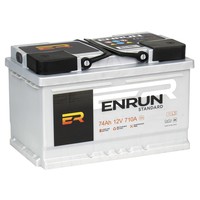 Автомобильный аккумулятор ENRUN R+ (74 А·ч)