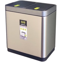 Система сортировки мусора Eko Miragate Duo EK9263 10+10 л (светло-серый)