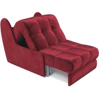 Кресло-кровать Мебель-АРС Барон №2 (бархат, красный Star Velvet 3 Dark Red)