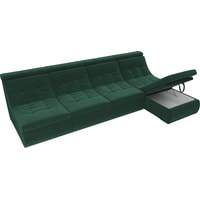 Модульный диван Лига диванов Холидей люкс 105555 (велюр, зеленый)