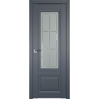 Межкомнатная дверь ProfilDoors 2.103U L 60x200 (антрацит, стекло гравировка 1)