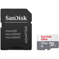 Карта памяти SanDisk Ultra microSDXC SDSQUNR-128G-GN3MA 128GB (с адаптером)