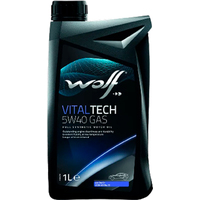 Моторное масло Wolf VitalTech 5W-40 GAS 1л