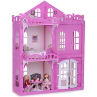 Кукольный домик Krasatoys Дом Элизабет с мебелью 000290 (белый/розовый)