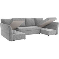 П-образный диван Лига диванов Гесен 29336 (рогожка, серый)