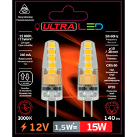 Светодиодная лампочка Ultra LED G4 1.5 Вт 3000 К