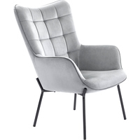 Интерьерное кресло Halmar Castel (светло-серый/черный) в Лиде