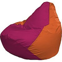 Кресло-мешок Flagman Груша Мини Г0.1-388 (фуксия/оранжевый)