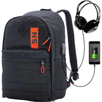 Городской рюкзак SkyName 80-44 (черный/оранжевый)