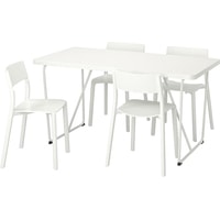 Обеденная группа Ikea Рюдебэкк/Бэккарид/Ян-Инге (белый/белый) 992.298.24