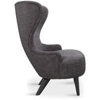 Интерьерное кресло Tom Dixon Wingback Micro Chair BL Fabric B (темно-серый/черный) в Барановичах