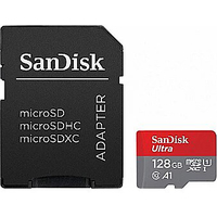 Карта памяти SanDisk Ultra SDSQUAB-128G-GN6MA 128GB (с адаптером)