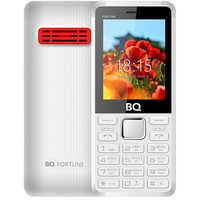 Кнопочный телефон BQ-Mobile BQ-2436 Fortune Power (белый/красный)