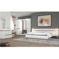 Кровать Anrex Linate 160x200 (белый/сонома трюфель)