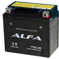 Мотоциклетный аккумулятор ALFA YTX5L-BS (5 А·ч)