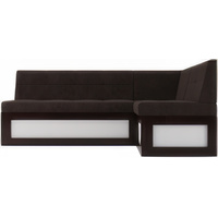 Угловой диван Мебель-АРС Нотис правый 187x82x112 (кордрой коричневый)