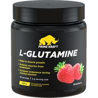 L-глютамин Prime Kraft L-Glutamine (200г, клубника)