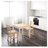 Кухонный стол Ikea Лерхамн (морилка антик/белая) 404.442.60