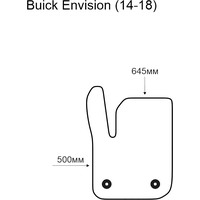 Коврик для салона авто Alicosta Buick Envision 2014-2018 (водительский, ЭВА ромб, черный)