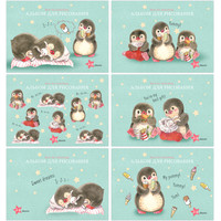 Альбом для рисования BG Маленький пингвинчик АР5ск24 10952