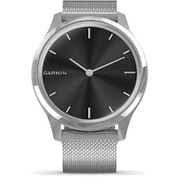 Гибридные умные часы Garmin Vivomove Luxe (серебристый)