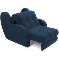 Кресло-кровать Мебель-АРС Аккордеон Барон (велюр, темно-синий Luna 034)