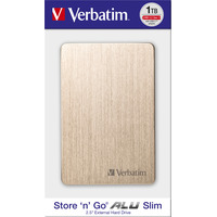 Внешний накопитель Verbatim Store 'n' Go Alu 1TB (золотистый)