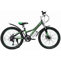 Велосипед Greenway 4930M 24 р.15 2022 (черный/зеленый)