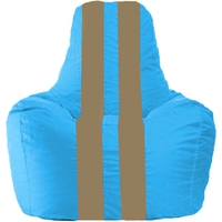 Кресло-мешок Flagman Спортинг С1.1-271 (голубой/бежевый)