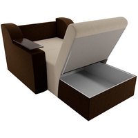 Кресло-кровать Лига диванов Сенатор 100690 60 см (бежевый/коричневый)