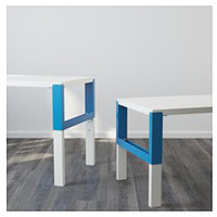 Стол Ikea Поль (белый/синий) [392.512.57]