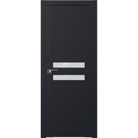 Межкомнатная дверь ProfilDoors 2.03U L 90x200 (черный матовый, стекло белый лак)