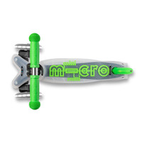Трехколесный самокат Micro Mini Micro Deluxe Flux LED (неоновый зеленый)