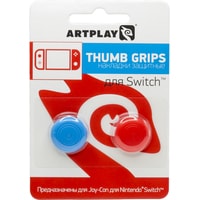 Накладки для стиков Artplays Thumb Grips для Nintendo Switch (2 шт., красный/синий)