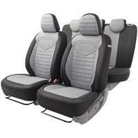 Комплект чехлов для сидений Autoprofi Linen LIN-1505 (черный/светло-серый)