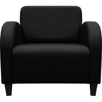 Интерьерное кресло Brioli Карл (экокожа, L22 черный/темные ножки)