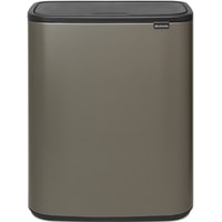 Система сортировки мусора Brabantia Bo Touch Bin 2x30 л (платиновый)