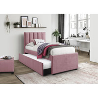 Кровать с выдвижным спальным местом Halmar Russo 90/200 (розовый)